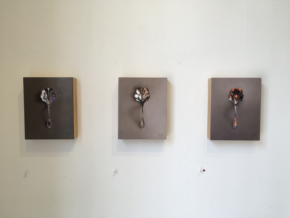 Installation shot Jane Deering Gallery Silver and Grey | Leslie Lewis Sigler & Paul Cary Goldberg