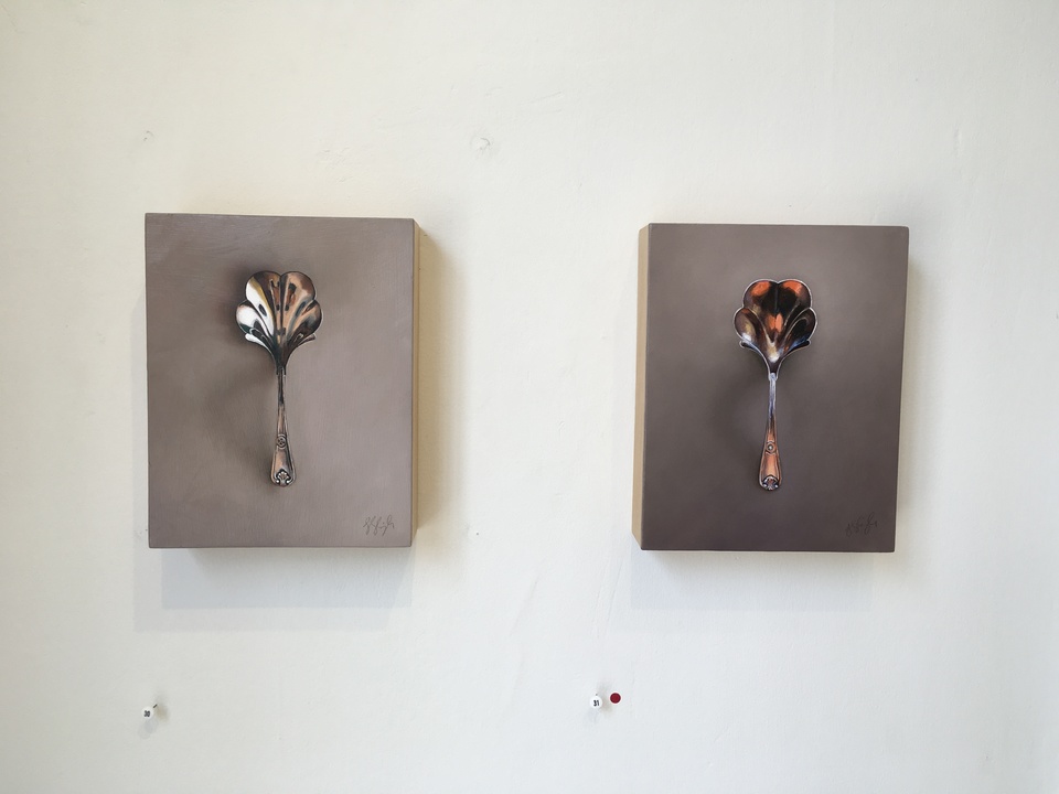 Installation shot Jane Deering Gallery Silver and Grey | Leslie Lewis Sigler & Paul Cary Goldberg