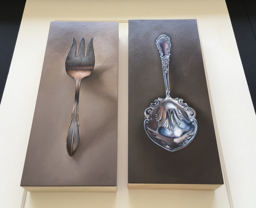 Installation shot Jane Deering Gallery Silver and Grey | Leslie Lewis Sigler & Paul Cary Goldberg