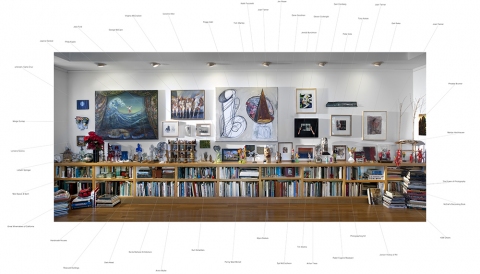 Grande Salon, Annotated Jane Deering Gallery Wayne McCall Ultrachrome print