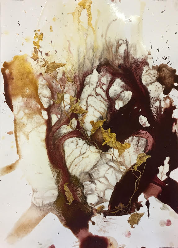 New England Leaves, 11th of August Jane Deering Gallery Deep in the Quiet Wood Oil and acrylic on paper