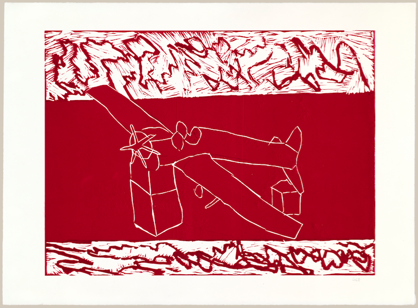 Flight Jane Deering Gallery Selection of works Linocut print