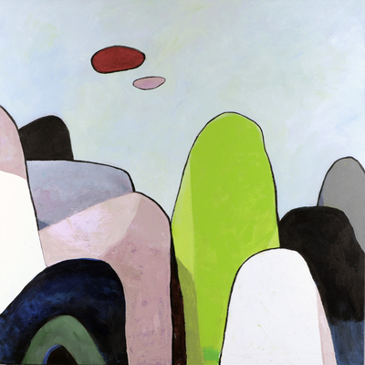 Red Cloud Jane Deering Gallery Peter Herbert & Pia Juhl Acrylic on canvas