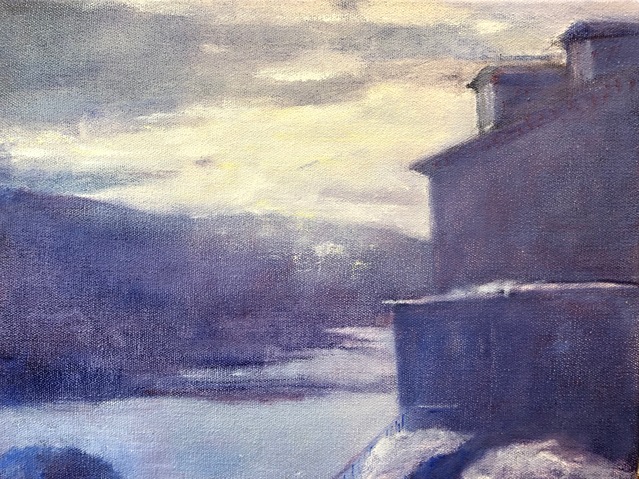 Bridgewater and River Road Jane Deering Gallery Peter Herbert Oil on canvas