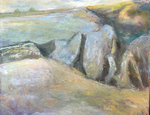 Rockscape Jane Deering Gallery Peter Herbert Oil on canvas