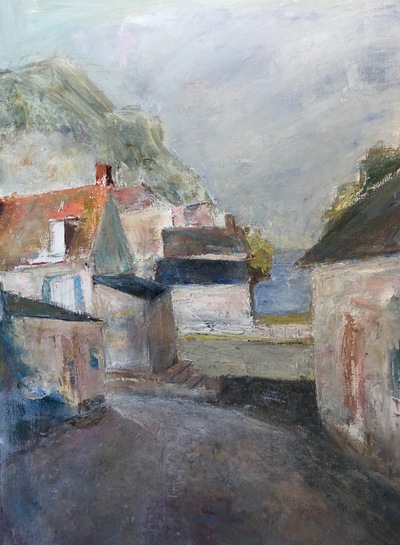 Village of Saint-Valery-sur-Sommes Jane Deering Gallery Peter Herbert Oil on canvas