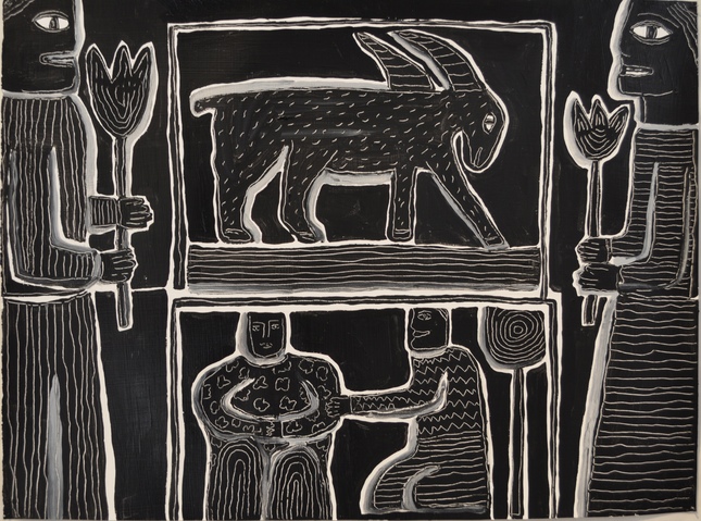 Grace Jane Deering Gallery Judith Wright | Jan Weinshanker Acrylic on gessoed paper