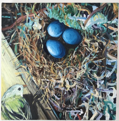 Not My House Jane Deering Gallery Bird Brained | New Work by Heidi L Johnson Oil on canvas