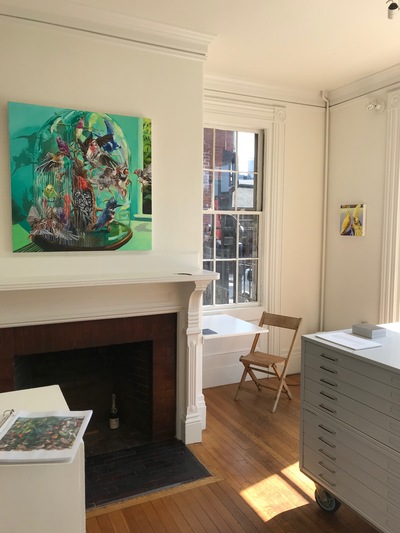 installation shot Jane Deering Gallery Bird Brained | New Work by Heidi L Johnson