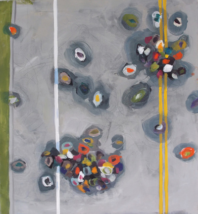 Merging Sectors Jane Deering Gallery Miranda Updike | Colors of the Crowd Oil on canvas