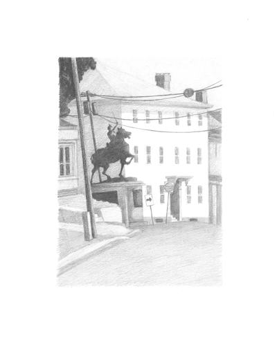 Corner of Joan and Washington Jane Deering Gallery Neither Mustard Nor Teeth Graphite on Bristol