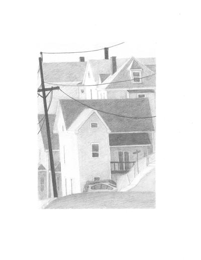 West Down Granite Jane Deering Gallery Neither Mustard Nor Teeth Graphite on Bristol