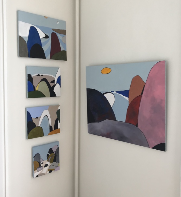 Installation shot Jane Deering Gallery Pia Juhl | Rocks Around the Cape