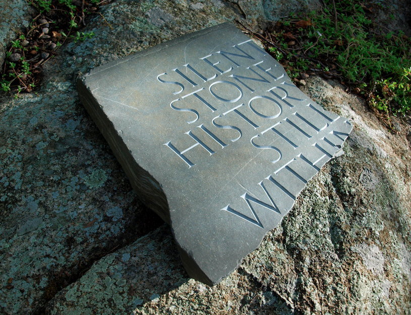 Silent Stone Jane Deering Gallery WITHIN / WITHOUT Found stone