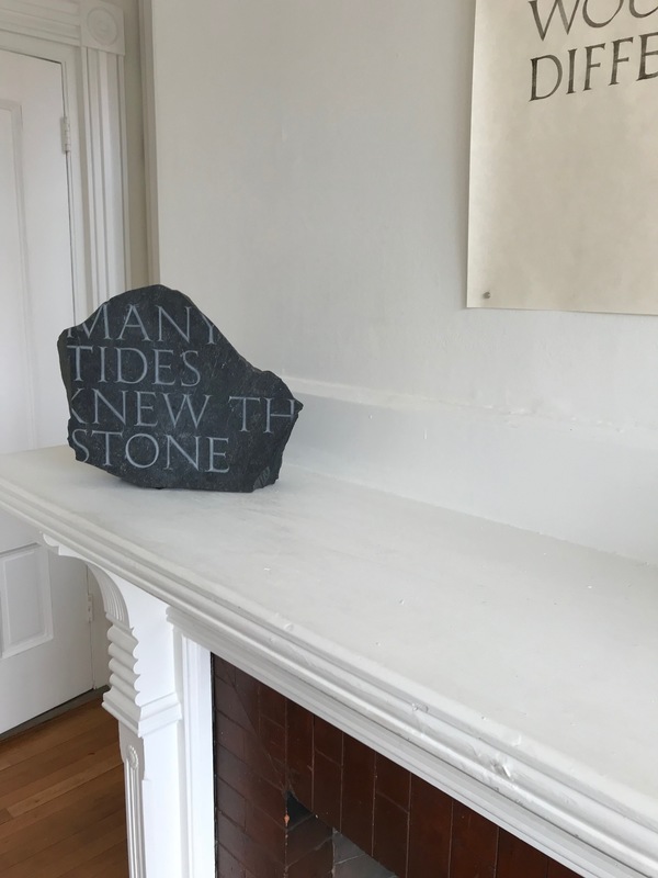 Many Tides Knew This Stone Jane Deering Gallery WITHIN / WITHOUT Found stone