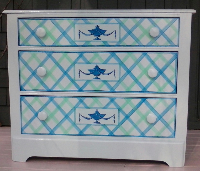 Classical Nostalgia Paul Neily-- Gloucester Blue Painted wood