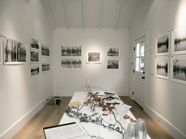 Installation shot, looking back toward the entrance Jane Deering Gallery Around the Concord River