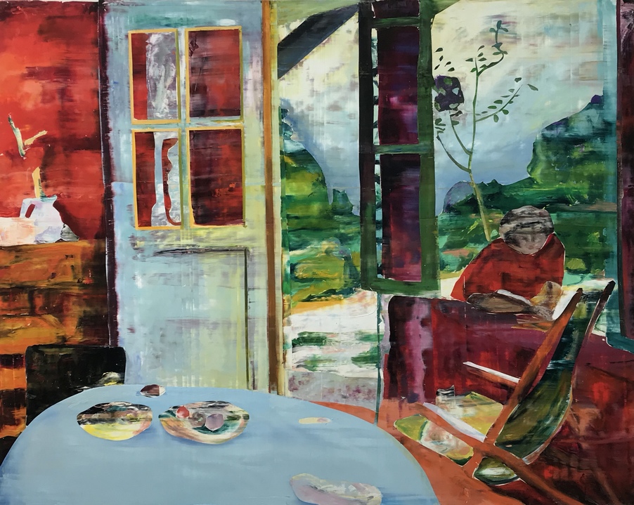 Bonnard Transcription Jane Deering Gallery Chris Baker Oil on canvas