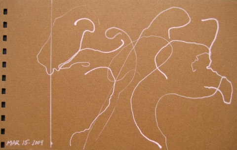 Lenten Drawing Jane Deering Gallery Marie Schoeff Gouache on paper