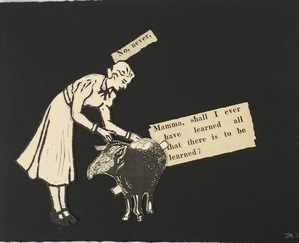 Joy Halsted Jane Deering Gallery Formally Taught ..... And Not Collage on paper