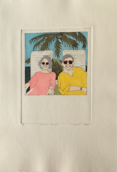 Joy Halsted Jane Deering Gallery Formally Taught ..... And Not Hand-colored etching