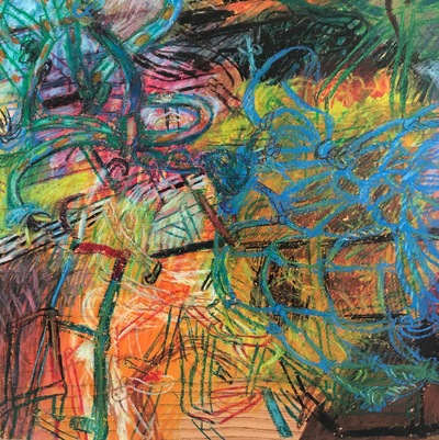 Jeffrey Marshall Jane Deering Gallery Formally Taught ..... And Not Grease pencil on vinyl mounted on wood