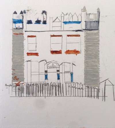 Paul L'Heureux Jane Deering Gallery Formally Taught ..... And Not Graphite and watercolor on paper