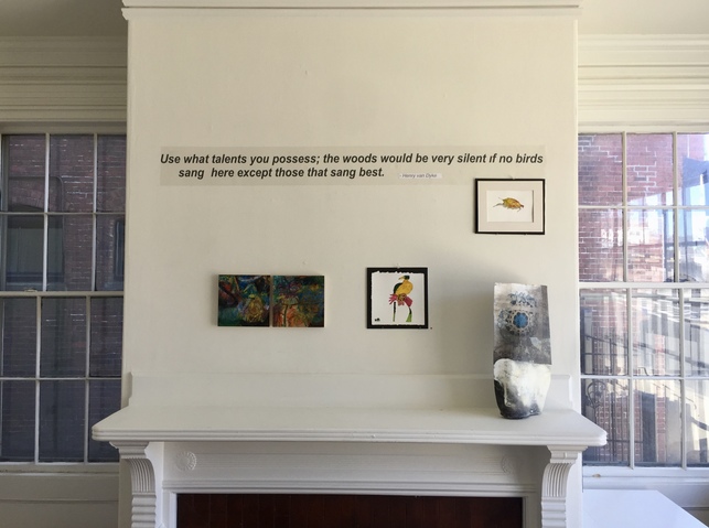 Installation shot Jane Deering Gallery Formally Taught ..... And Not March 21 - April 12 . 2020