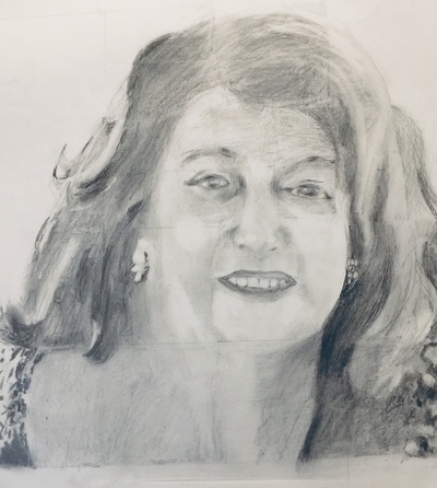 Marie Millefoglie Jane Deering Gallery Formally Taught ..... And Not Print reduction of original graphite drawing