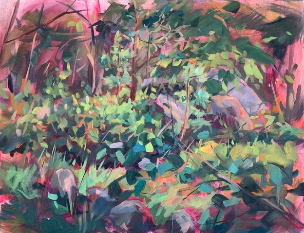 Blueberry Patch Jane Deering Gallery Vanessa Michalak | Green Space Oil on canvas