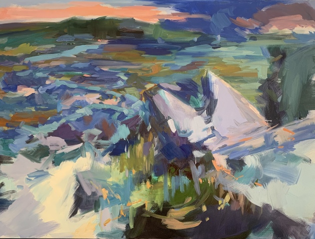 Imagined Dogtown and Whale's Jaw Jane Deering Gallery Vanessa Michalak | Green Space Oil on canvas