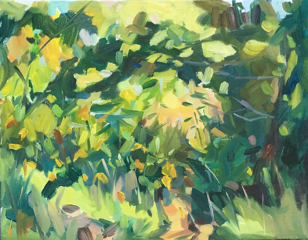 Through the Thicket Jane Deering Gallery Vanessa Michalak | Green Space Oil on canvas