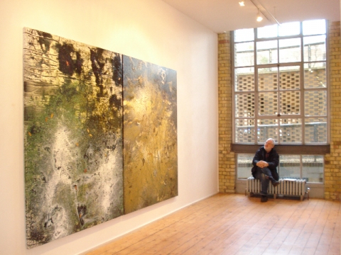 Installation shot: Beneath the Surface #1 -- Purdy Hicks Gallery, London UK Jane Deering Gallery Michael Porter Oil and acrylic on canvas