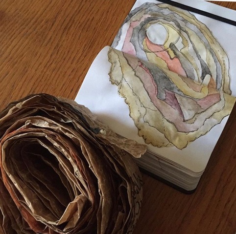 #4 from the Daily Drawing Series Jane Deering Gallery Gail Barker | Art as Process Gouache