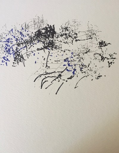 Untitled IV from the Folk Festival, Bath UK series Jane Deering Gallery Gail Barker | Art as Process Ink on paper
