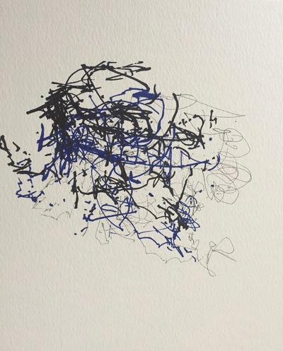Untitled III from the Folk Festival, Bath UK series Jane Deering Gallery Gail Barker | Art as Process Ink on paper