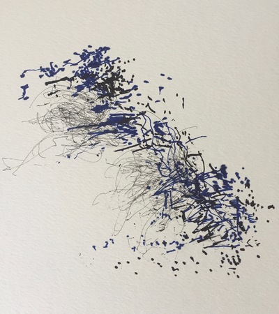 Untitled II from the Folk Festival, Bath UK series Jane Deering Gallery Gail Barker | Art as Process Ink on paper