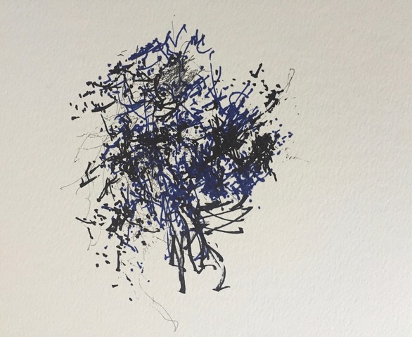 Untitled I from the Folk Festival, Bath UK series Jane Deering Gallery Gail Barker | Art as Process Ink on paper