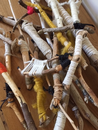 Gratitude Jane Deering Gallery Gail Barker | Art as Process Sticks, yarn, twine, wire
