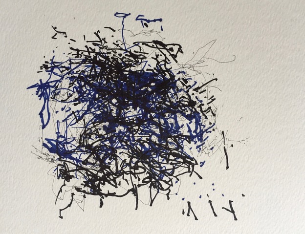 Untitled V from the Folk Festival, Bath UK series Jane Deering Gallery Gail Barker | Art as Process Ink on paper