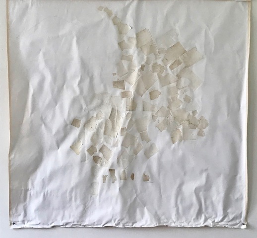 Untitled II, from the series 'Walking with Paper in My Shoes' Jane Deering Gallery Gail Barker | Art as Process Paper collaged on canvas