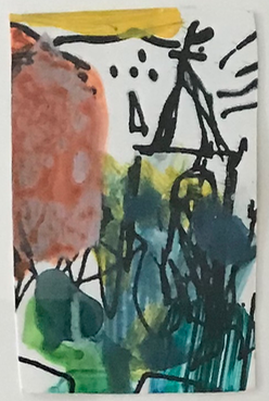 Untitled #13, Italy Jane Deering Gallery Juni Van Dyke | The Journey ... then and now Acrylic on unique print