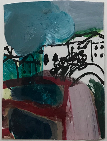 Untitled #3, Italy Jane Deering Gallery Juni Van Dyke | The Journey ... then and now Acrylic on unique print