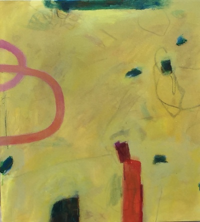 Untitled (yellow) Jane Deering Gallery Juni Van Dyke | The Journey ... then and now Acrylic on canvas