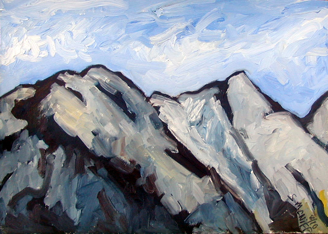 Squam Alps #1 Jane Deering Gallery Gloucester, Cape Ann | of time and place Oil on paper