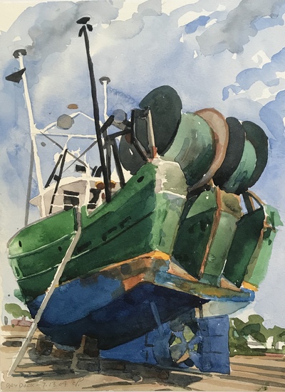 Drydock Jane Deering Gallery Gloucester, Cape Ann | of time and place Watercolor