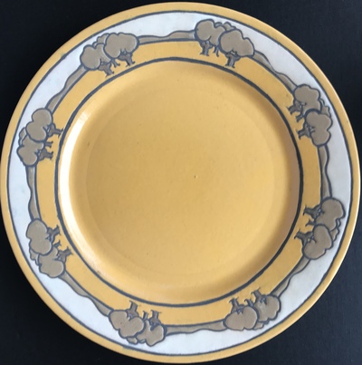 SEG plate Jane Deering Gallery Gloucester, Cape Ann | of time and place Hand-painted pottery