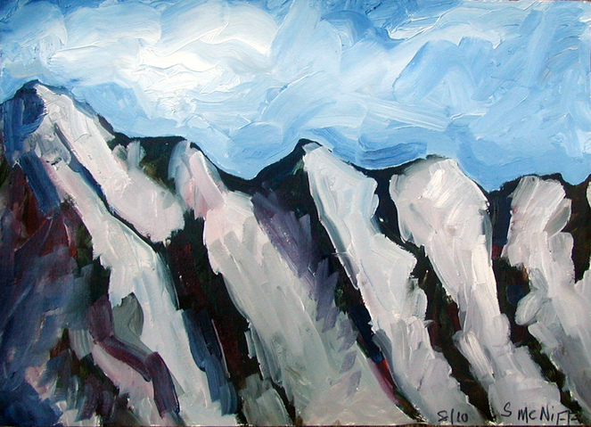 Squam Alps #2 Jane Deering Gallery Gloucester, Cape Ann | of time and place Oil on paper