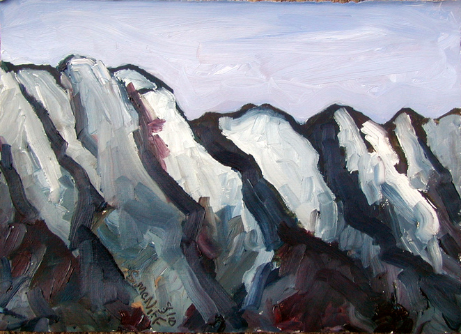 Squam Alps #3 Jane Deering Gallery Gloucester, Cape Ann | of time and place Oil on paper