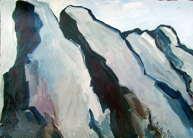 Squam Alps #7 Jane Deering Gallery Gloucester, Cape Ann | of time and place Oil on paper